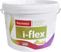 BAYRAMIX I-Flex FL 001 декоративная штукатурка эластомерная для фасадов и интерьеров (14кг)