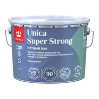 Лак универсальный износостойкий Tikkurila Unica Super Strong EP высокоглянцевый 9 л