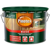 Грунт антисептик для защиты древесины от плесени и синевы для наружных работ Pinotex Base 9 л