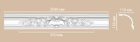 Плинтус потолочный с рисунком DECOMASTER DP 51 240x11.8x11.8