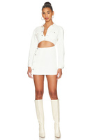 Платье superdown Mika Button Front, цвет White Denim