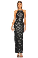 Платье Michael Costello x REVOLVE Coreen Gown, цвет Black & Silver