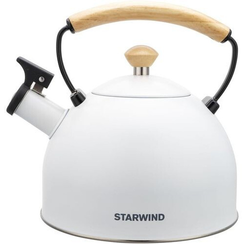 Металлический чайник StarWind Country, 2.5л, белый [sw-ch1712]