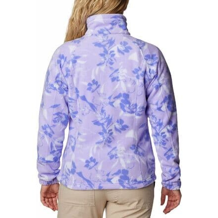 Куртка с молнией во всю длину Benton Springs с принтом женская Columbia, цвет Frosted Purple/Pop Flora Tonal