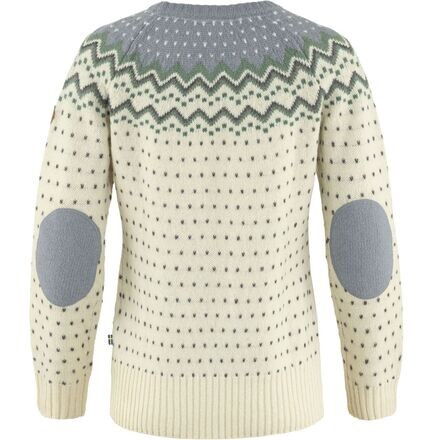 Вязаный свитер Ovik — женский Fjallraven, цвет Chalk White/Flint Grey