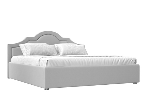 Интерьерная кровать Афина 180 2110x2190x1100 мм Белый Экокожа