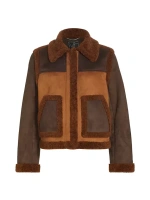 Куртка из искусственной овчины Atlas Mercer Collective, цвет cognac dark brown