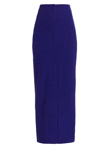 Шерстяная трикотажная длинная юбка-карандаш A.W.A.K.E. Mode, фиолетовый