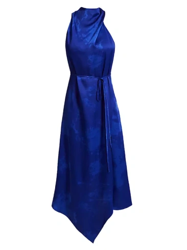 Платье без рукавов Blake Handkerchief Hem Santorelli, цвет azure