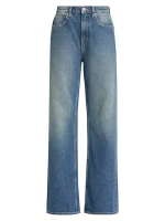 Мешковатые джинсы Tinsley с высокой посадкой Free People, синий