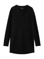 Кашемировое мини-платье вязки Durham с рисунком «елочка» Rag & Bone, черный
