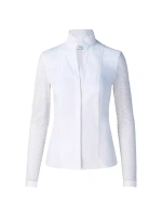 Блуза Elements с сетчатыми рукавами Akris Punto, цвет cream