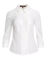 Фирменная блузка из тафты Carolina Herrera, белый