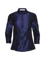 Фирменная блузка из тафты Carolina Herrera, цвет midnight