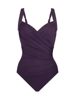 Сплошной купальник Sanibel Miraclesuit Swim, Plus Size, фиолетовый