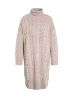 Платье-свитер Woodlane из смесовой шерсти с воротником-воронкой Barbour, цвет nougat