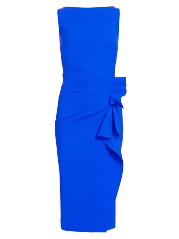 Платье-футляр Tradrum со сборками Chiara Boni La Petite Robe, синий