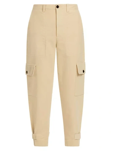 Укороченные брюки карго Kay Proenza Schouler White Label, цвет canvas