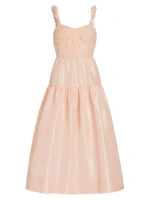 Платье-корсет с вышивкой Evita Sea, цвет powder