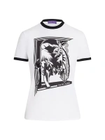 Хлопковая футболка с рисунком RL Club Ralph Lauren Collection, белый