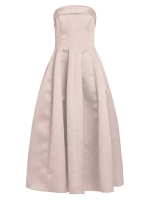 Атласное платье без бретелек Duchesse Philosophy Di Lorenzo Serafini, розовый