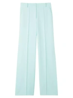 Широкие брюки из эластичного кади Collection Line St. John, цвет mint