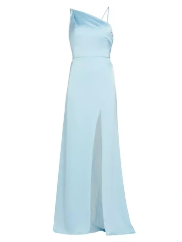 Платье «русалка» на одно плечо Van Vera Wang Bride, цвет pale blue