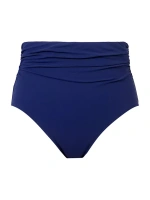 Плавки бикини с высокой посадкой и сборками Gottex Swimwear, темно-синий