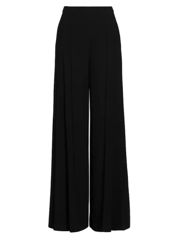 Широкие брюки шале Carolina Herrera, цвет black pearl