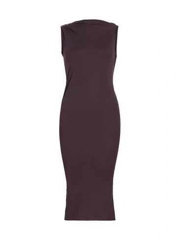 Платье-футляр Eva из джерси Rick Owens, фиолетовый