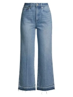 Укороченные расклешенные джинсы Michael Michael Kors, цвет blue wash