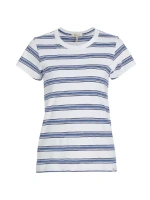 Полосатая футболка The Slub Rag & Bone, цвет white blue stripe