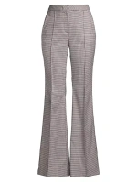 Расклешенные брюки Adelaide с узором «гусиные лапки» Toccin, мультиколор