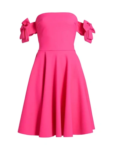 Коктейльное платье миди Zarissa с бантом Chiara Boni La Petite Robe, цвет spicy pink