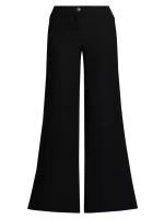 Широкие брюки с логотипом Versace Jeans Couture, черный
