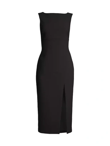 Платье миди Tilden, украшенное искусственным жемчугом Likely, черный