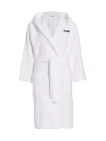Махровый халат с поясом Moschino, белый