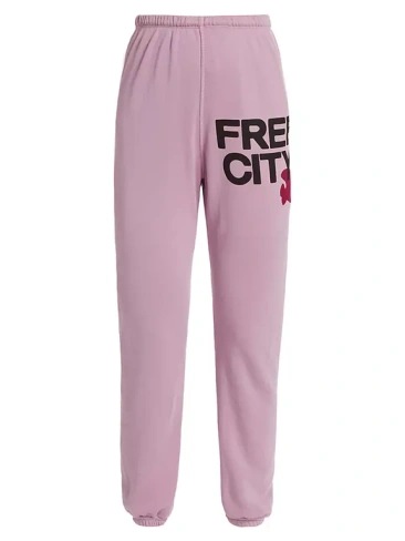Спортивные брюки с логотипом Superfluff Lux Og Freecity, цвет petal