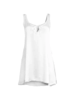 Шелковое мини-платье без рукавов Taormina Anzu Andine, белый