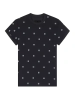 Двухслойная приталенная футболка из тюля 4G Givenchy, черный