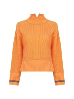 Вафельный свитер из смесовой шерсти Marigold Knitss, абрикос