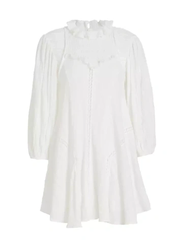Мини-платье Isma со сборками и оборками Isabel Marant Étoile, белый