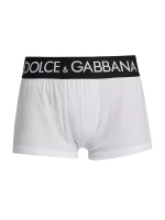 Боксеры из эластичного хлопка с логотипом Dolce&Gabbana, белый