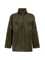 Куртка Albany из искусственной замши из шерпы Velvet By Graham & Spencer, цвет army