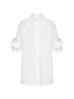 Компактная блузка из поплина Valentino Garavani, белый