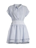 Мини-платье Santorini Lina в полоску Secret Mission, цвет blue stripe