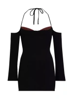Трикотажное мини-платье Rosemere Guizio, черный