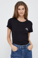 Хлопковая футболка (2 пары) Calvin Klein Jeans, черный