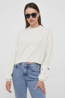 Шерстяной свитер Calvin Klein Jeans, бежевый