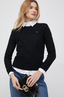 Хлопковый свитер Polo Ralph Lauren, черный